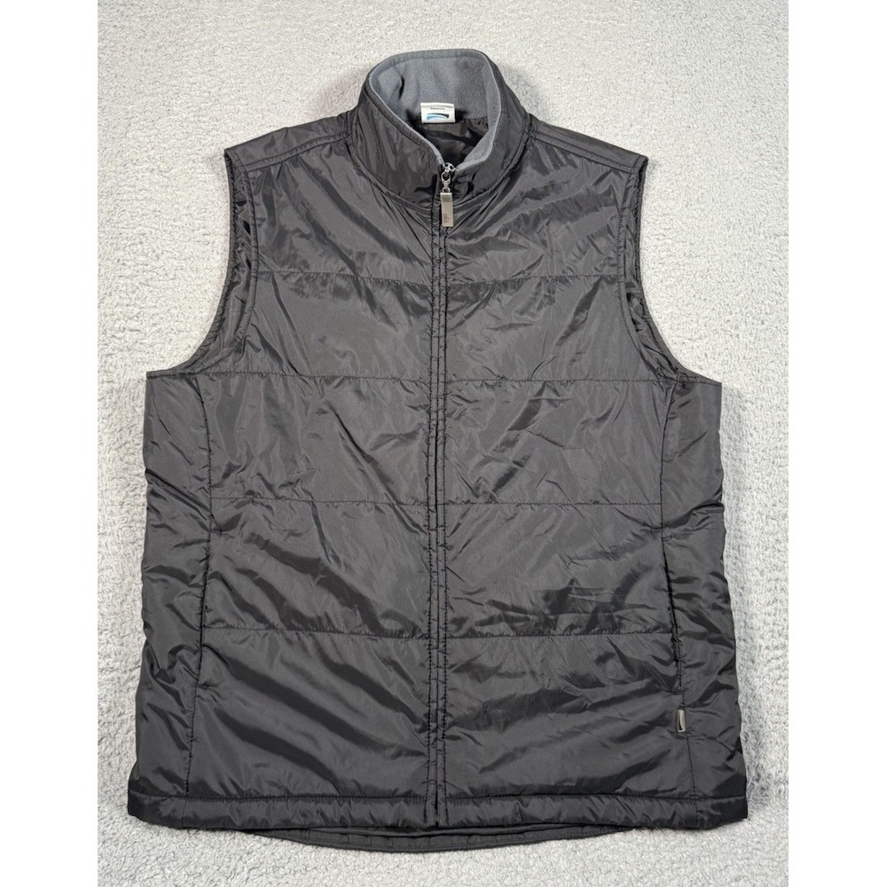 ALO Yoga Vest Womens Medium Black Puffer Jacket Lightweight Full Zip Athleisure